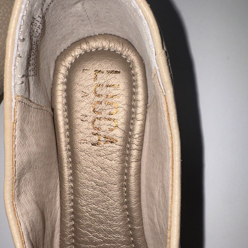 Women's Taupe Slip-On Leather Flats - Picture 6 of 7